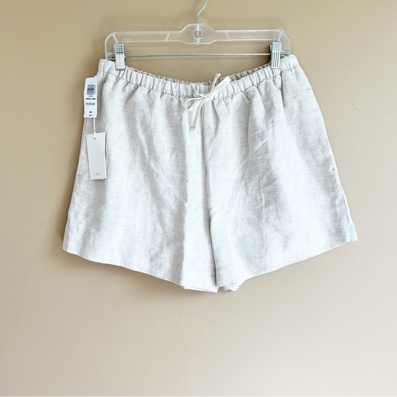 New Aritzia WILFRED Omnia Linen Shorts in Natural Ecru size Medium SOLD - Picture 8 of 15